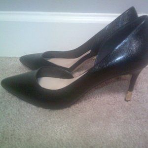 Aldo Black Heels with  Gold Tip